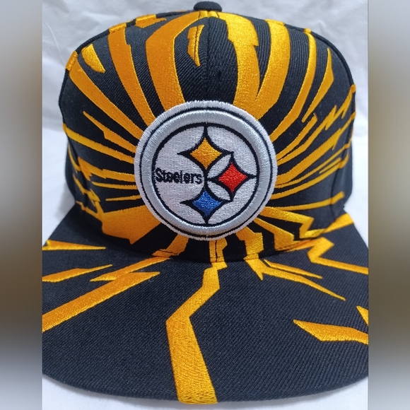 NFL Pittsburgh Steelers flat bill cap snapback fold Mitchell & Ness - Picture 3 of 14